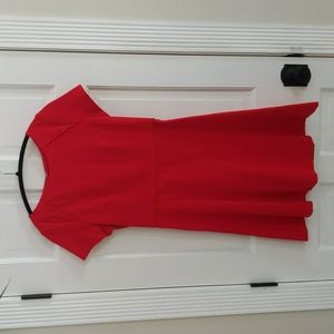 JCrew Red Knee Length Dress